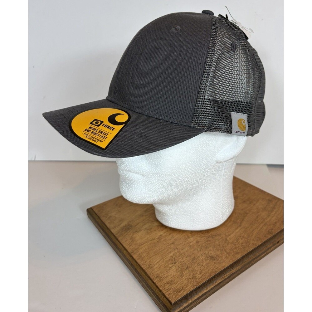 Carhartt Force Rugged Pro Mesh Trucker Work Hat Adjustable Grey Men’s OS NWT